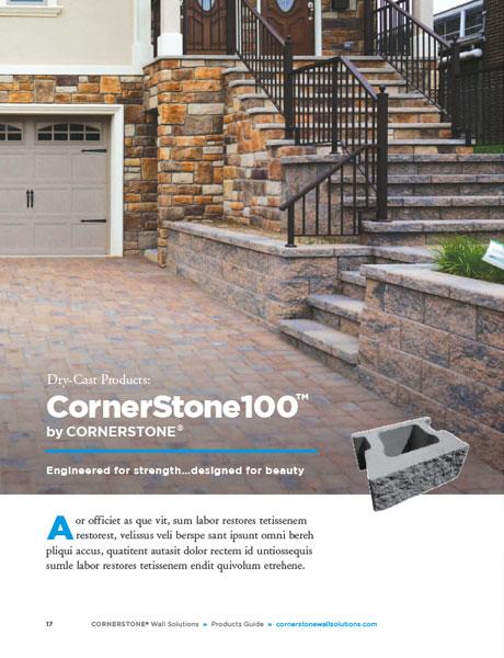 CornerStone 100 Retaining Wall brochure