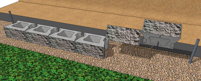 cornerstone 100 gravity retaining wall