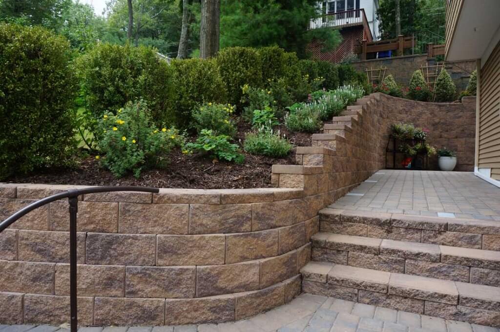 cornerstone retaining wall blocks for stairs 1024x680