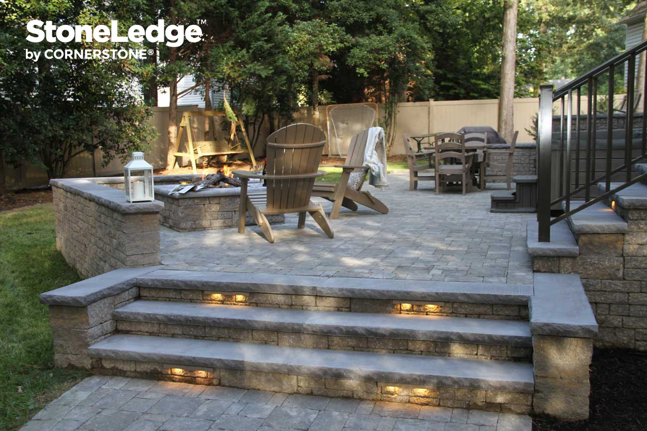 Landscape Stairs Using StoneLedge Block 