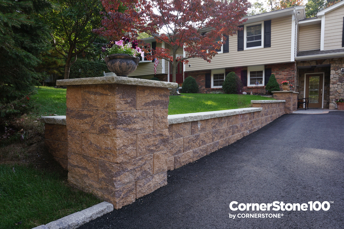  CornerStone-retaining-wall-with-for-driveway