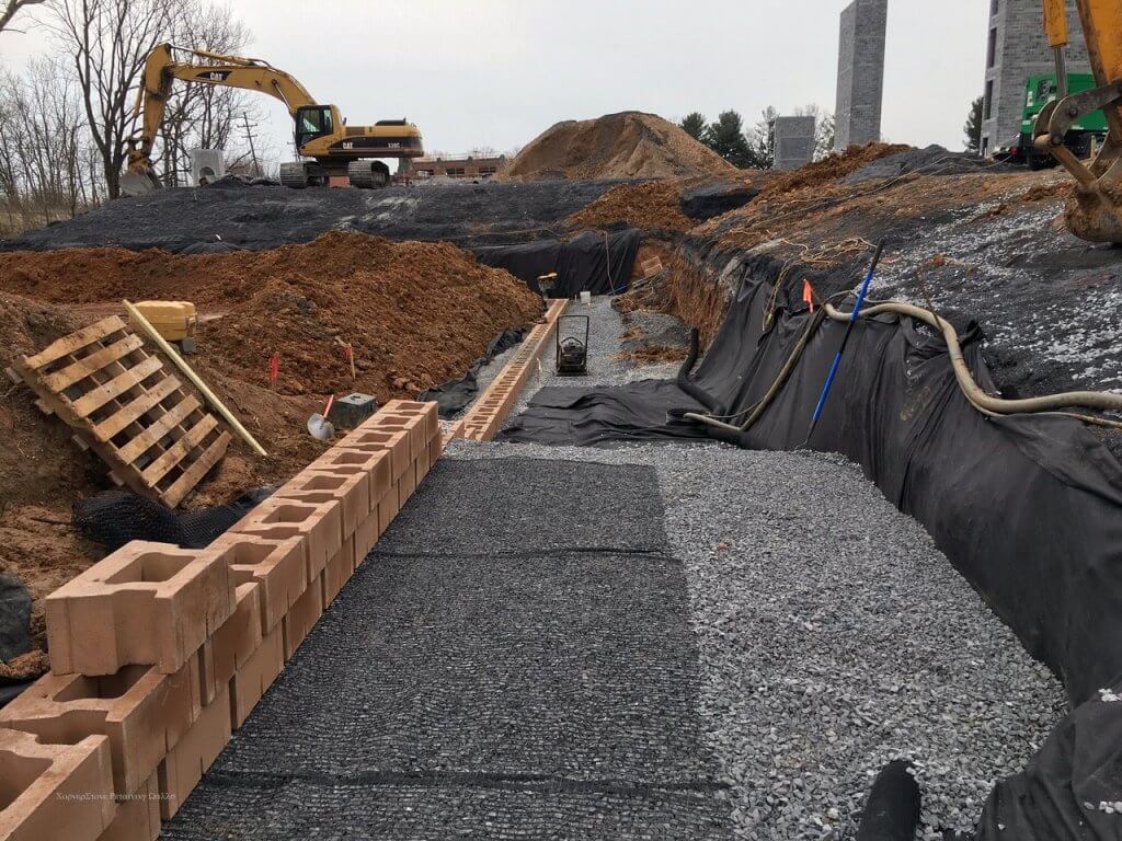 The Bottling Plant Apartments - CornerStone Retaining Wall Leveling Pad