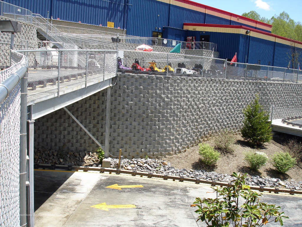 CornerStone Fun Depot Tall Retaining Walls in North Carolina