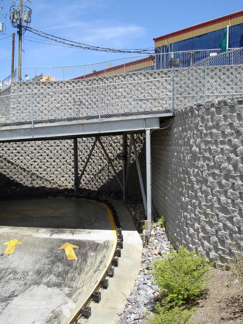 North Carolina Cornerstone Retaining Wall with Bridge
