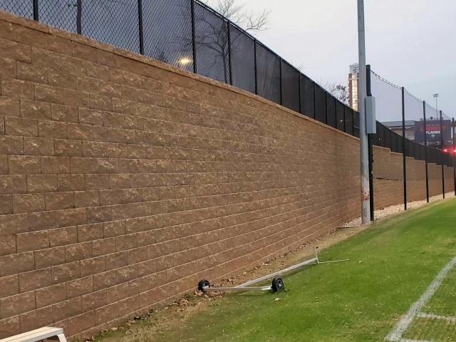 CornerStone Retaining Wall at Liberty University, Virginia