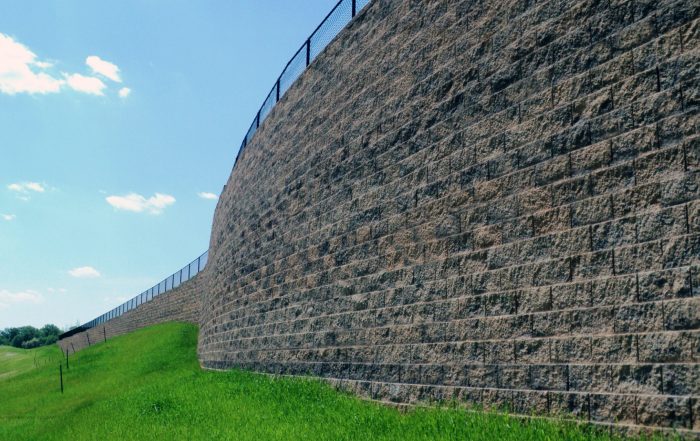 Tall Retaining Wall in Hagerstown, Maryland