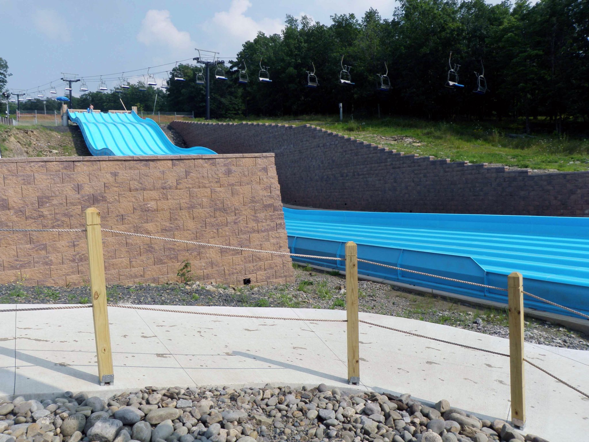 Waterpark Retaining Wall in Scranton, PA