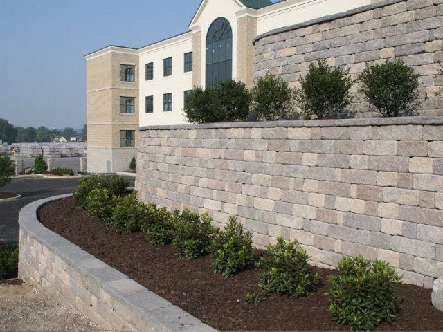 Landscaped CornerStone Terraced Retaining Wall
