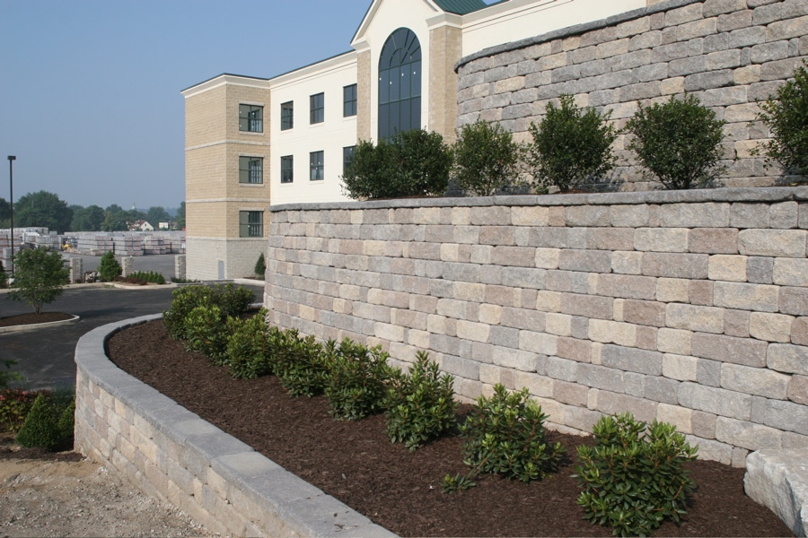 Landscaped CornerStone Terraced Retaining Wall