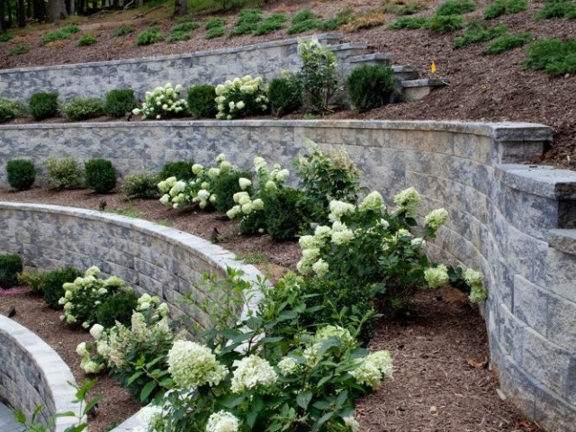 CornerStone 100 Terraced Planter Retaining Walls