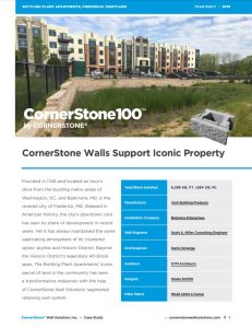 CornerStone Retaining Walls Case Study for Bottling Plant Apartments