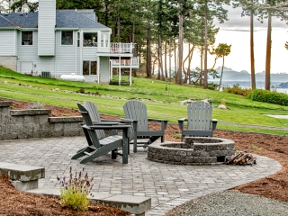 CornerStone100 Backyard Retaining Wall, Whidbey Island, WA
