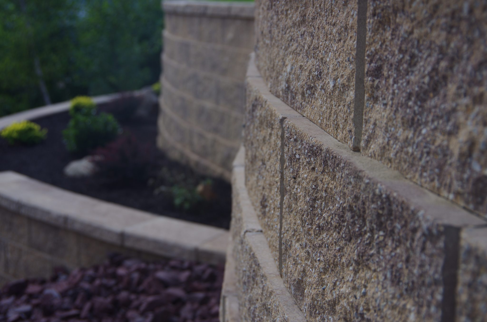 CornerStone100 retaining wall block textures