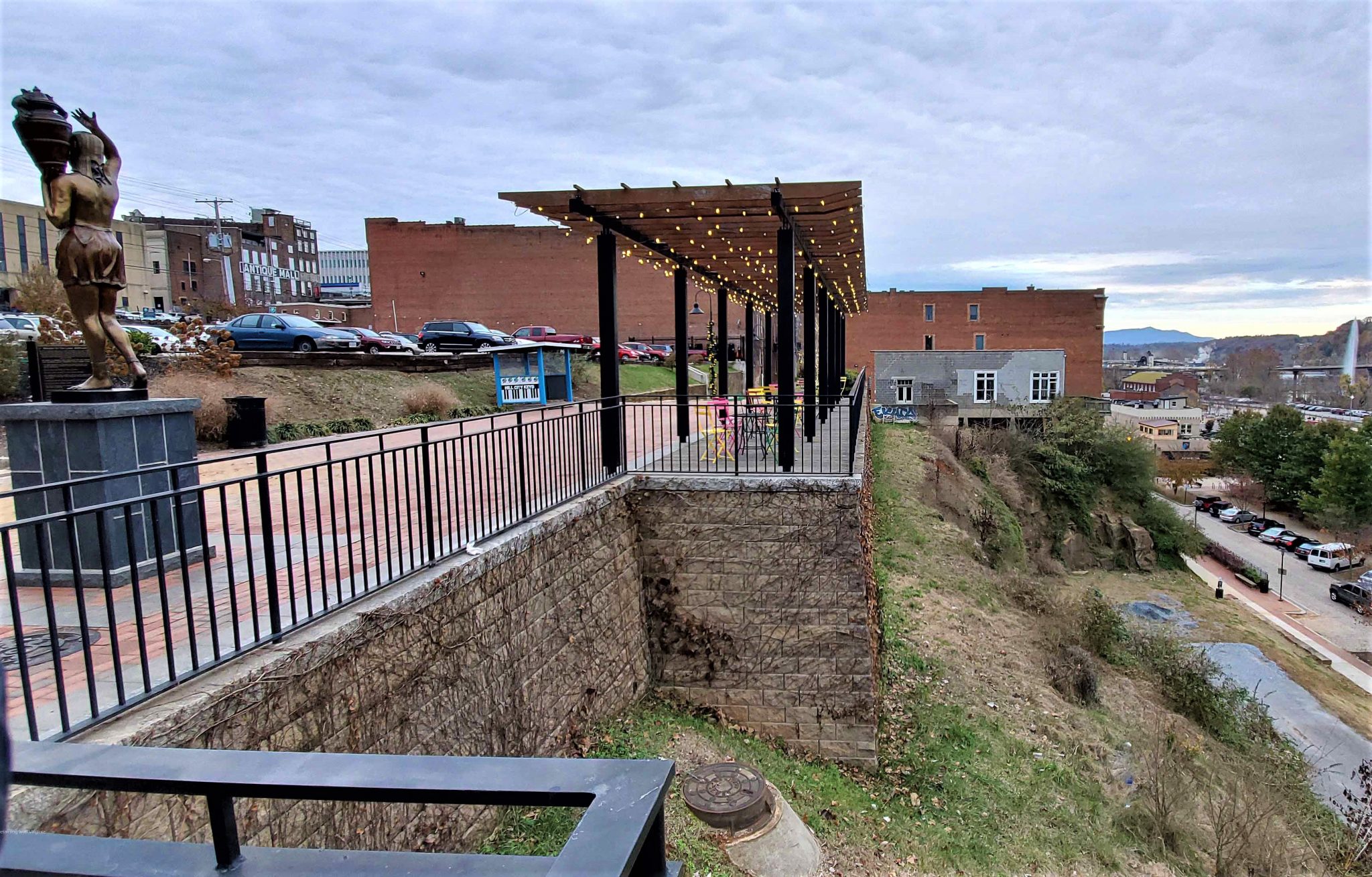 The Bluffwalk Retaining Walls in Lynchburg, Virginia