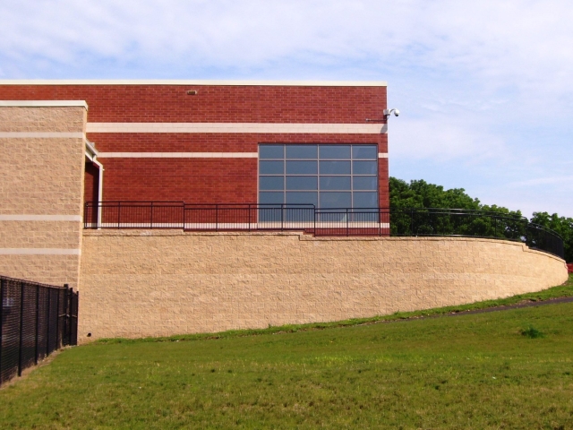 CornerStone Retaining Walls at Landis Run Intermediate School, Lancaster, PA.