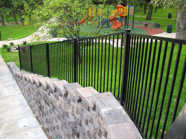 FrogStone retaining wall for play park.