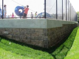 wood retaining wall corner